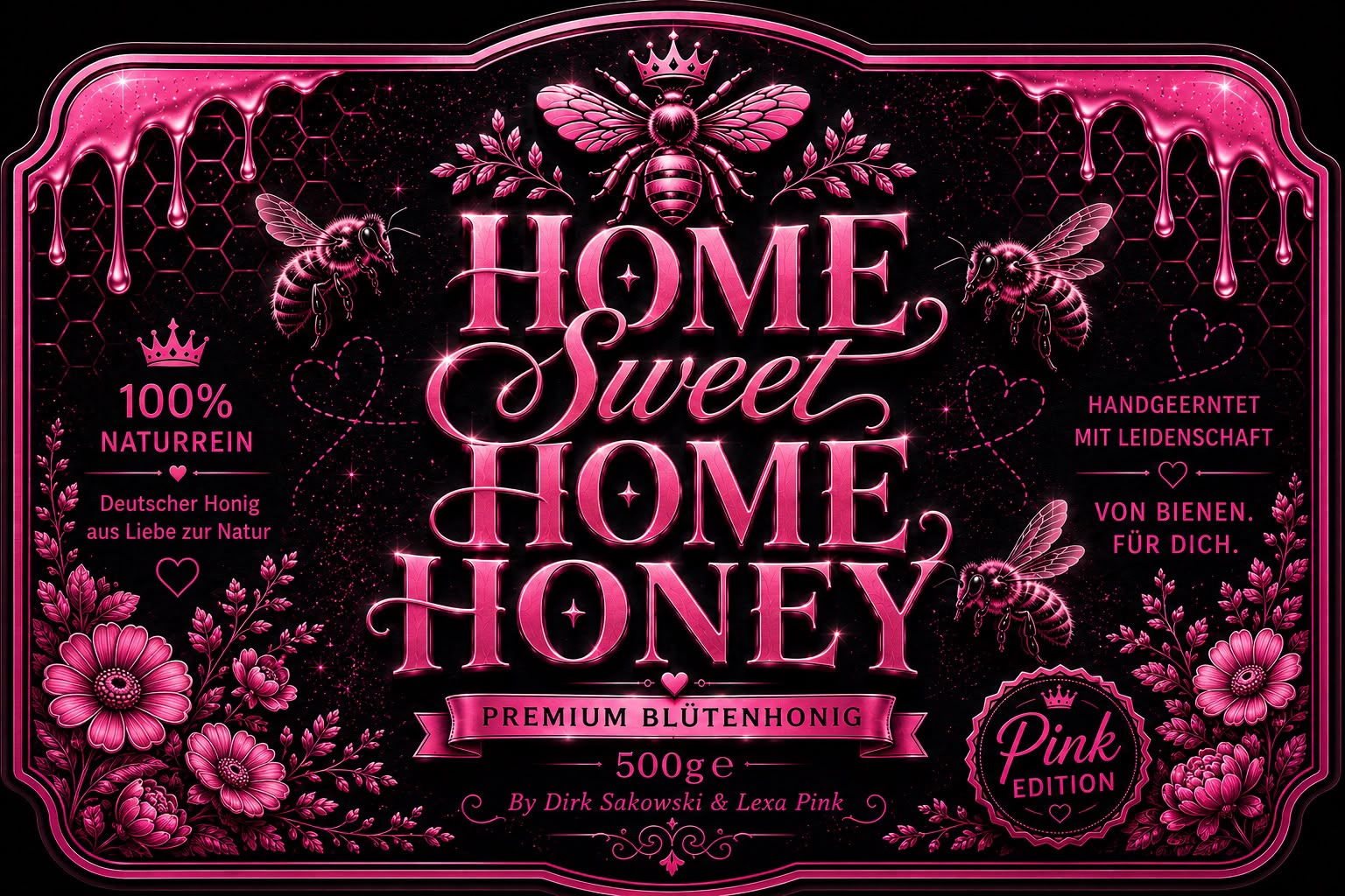 Home Sweet Home Honey – Pink Edition Premium Blütenhonig